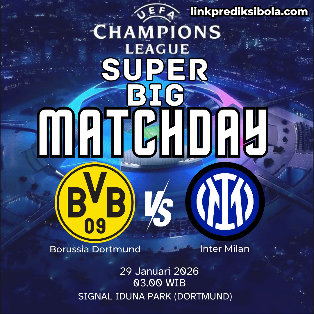 Prediksi Skor Dortmund vs Inter, Ujian Berat di Signal Iduna Park