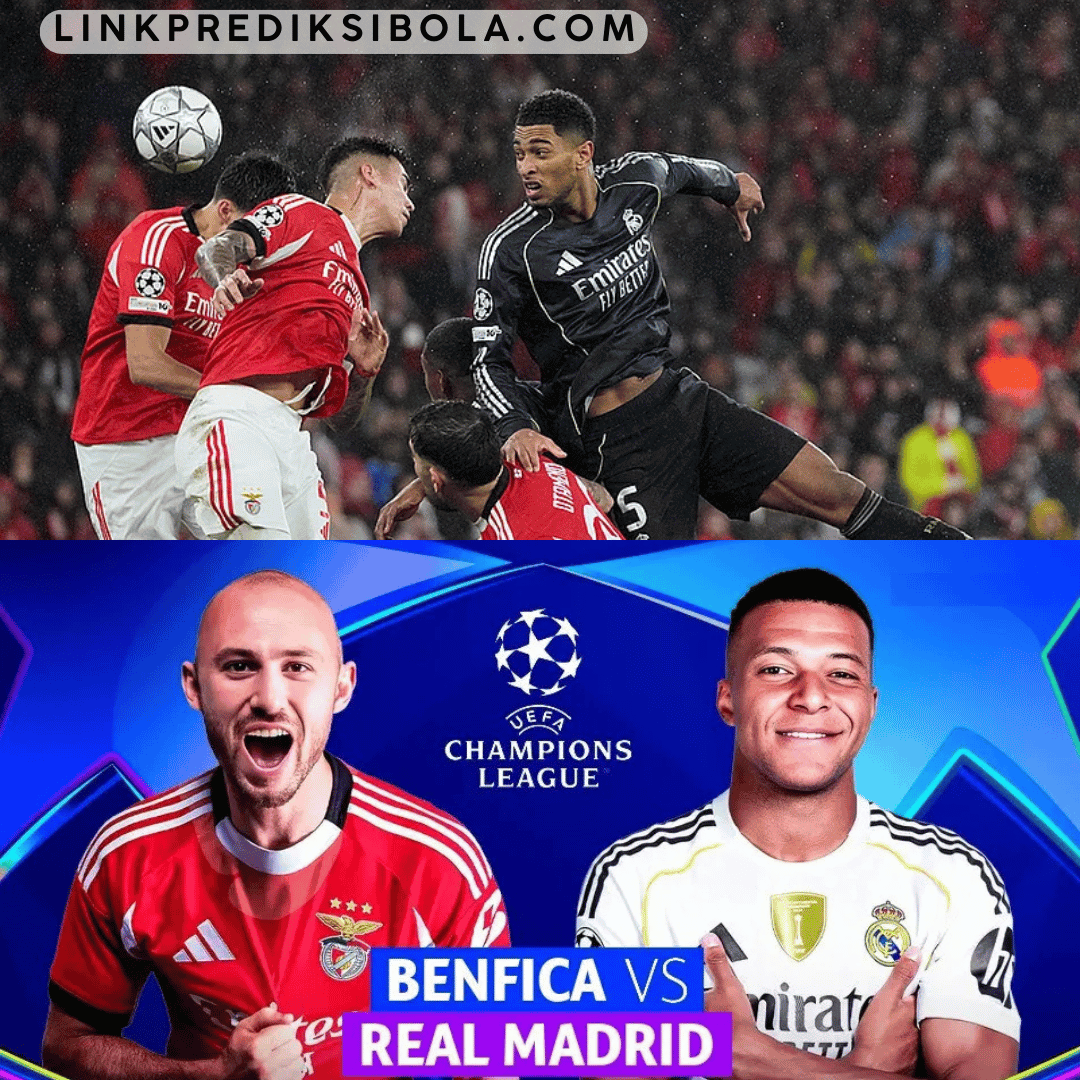 Prediksi Benfica vs Real Madrid Leg Pertama Playoff Liga Champions